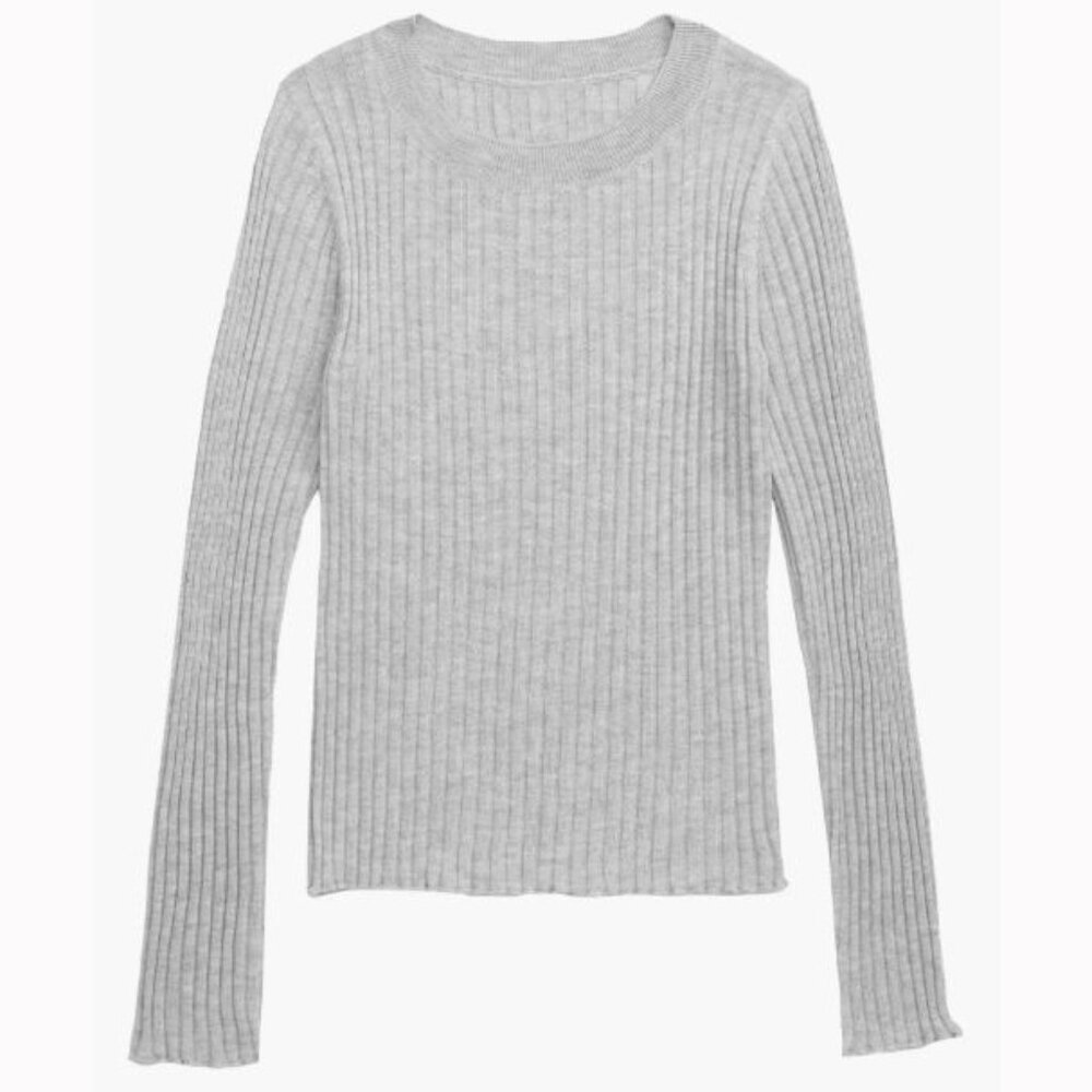 1901 (Nordstrom Brand) Kids' Grey Ribbed Sweater